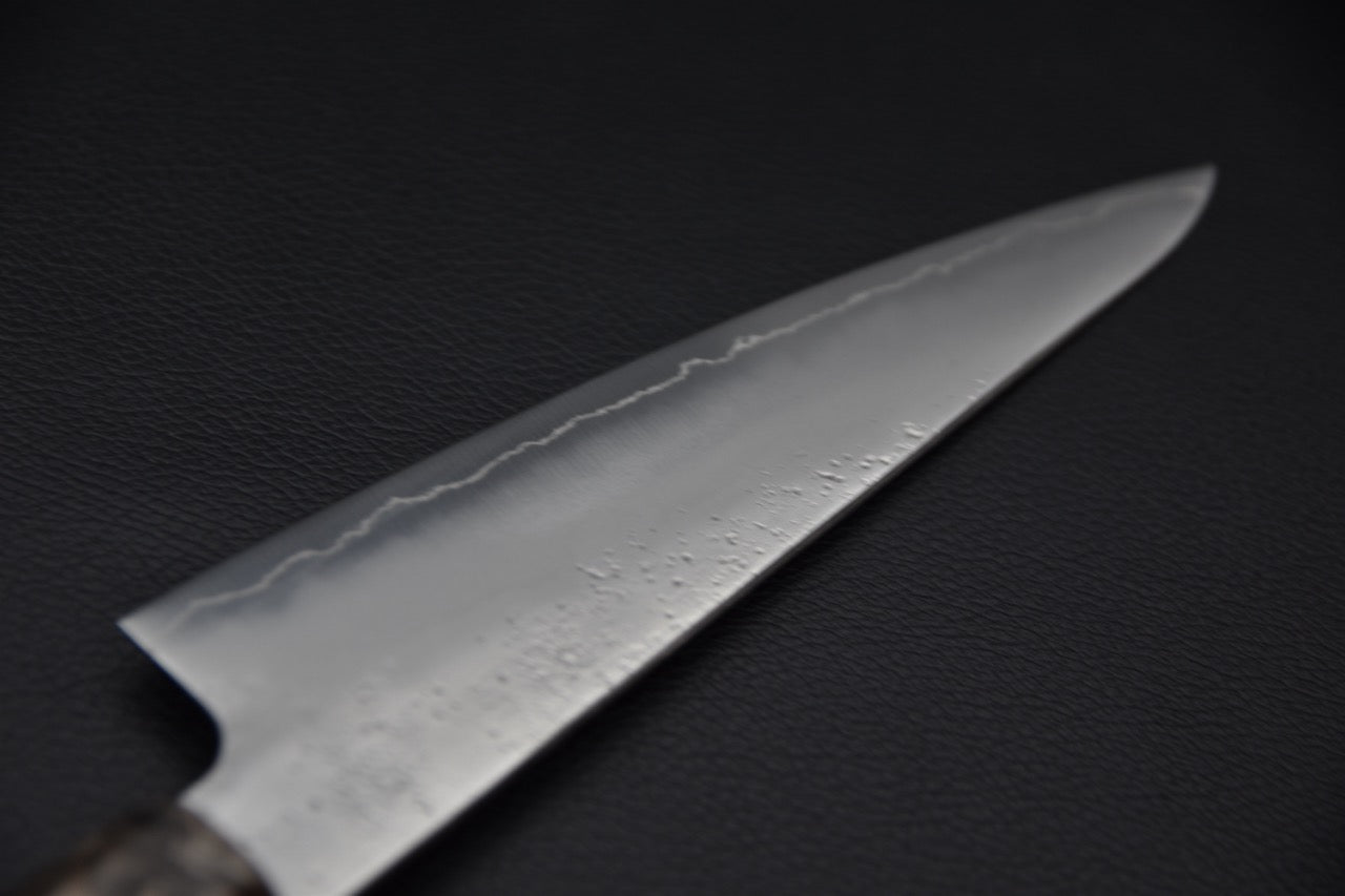 Manche wa en bouleau, couteau japonais santoku 150 mm