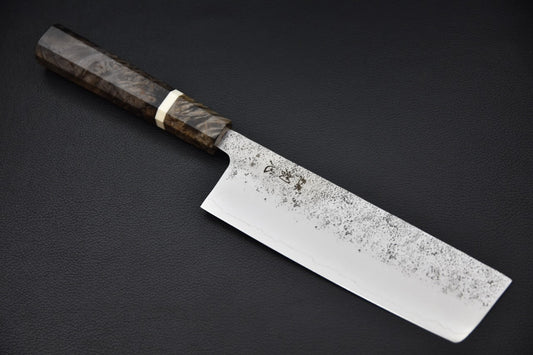 Hatsukokoro nakiri en Ginsan — vue complète du couteau japonais