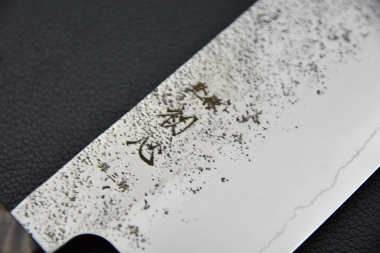 Hatsukokoro nakiri Ginsan — vue du tranchant et du bout carré