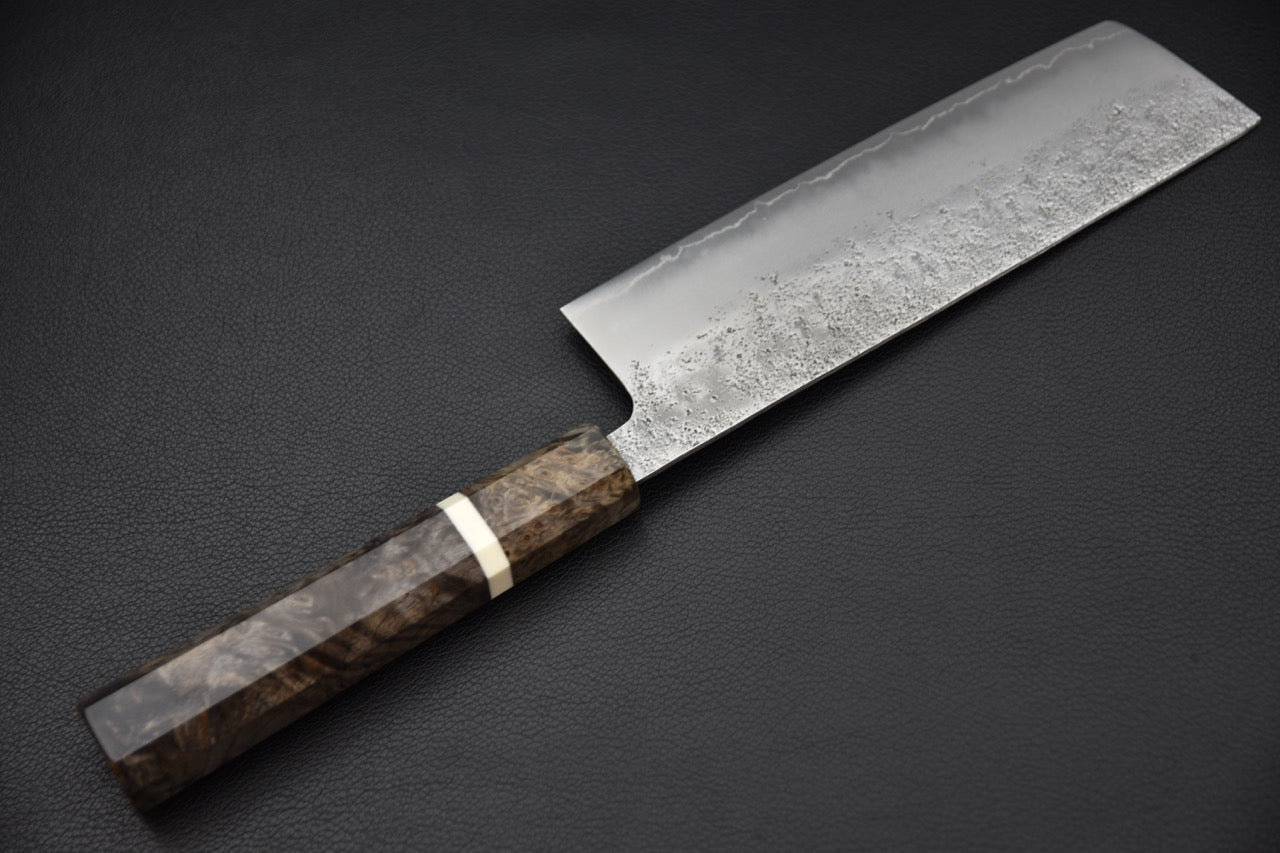 Hatsukokoro nakiri — détail de la lame, couteau japonais