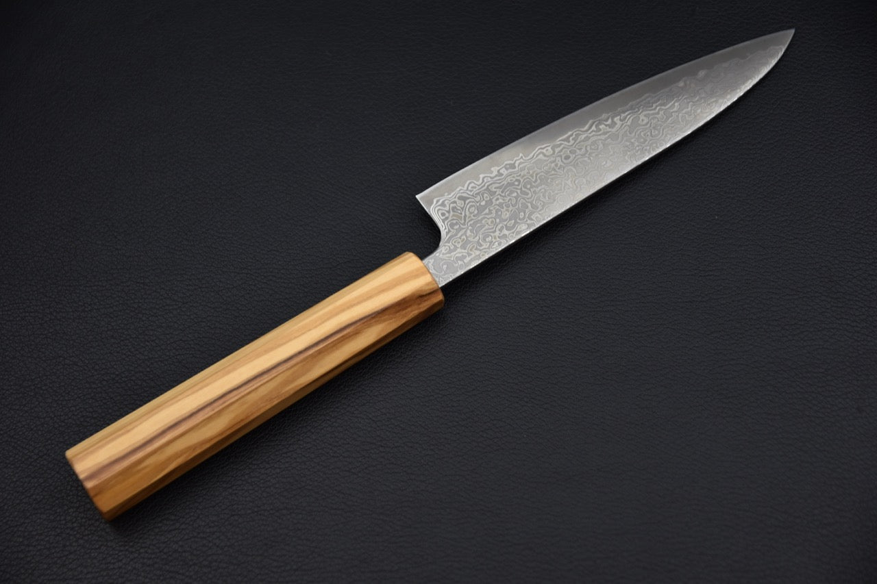 Couteau japonais petty Hatsukokoro — vue du plat de lame côté droit