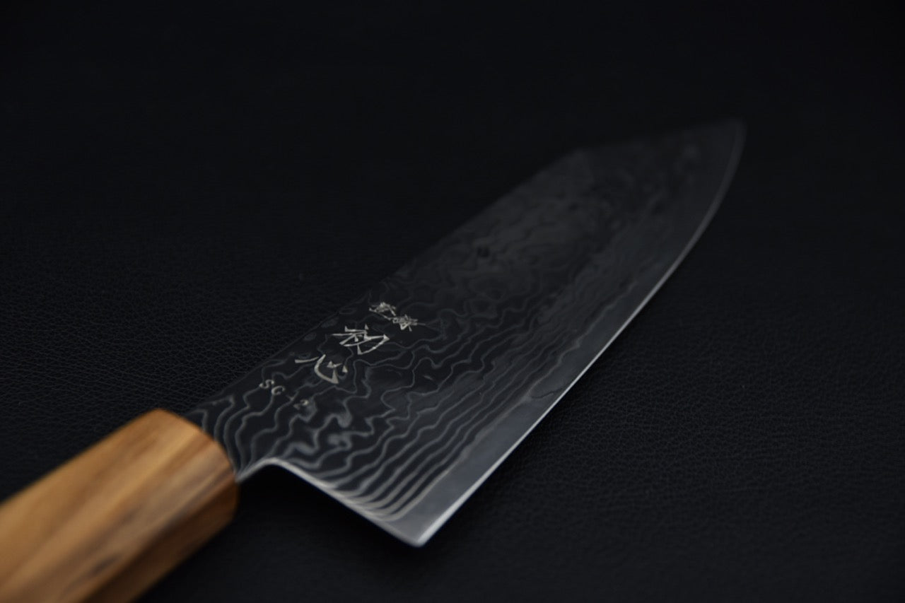 Hatsukokoro bunka SG2 — profil de la lame, pointe k-tip visible
