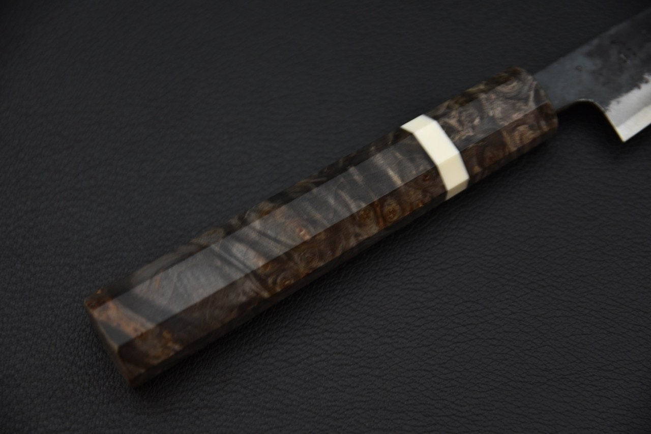 Lame de couteau japonais avec manche en bois