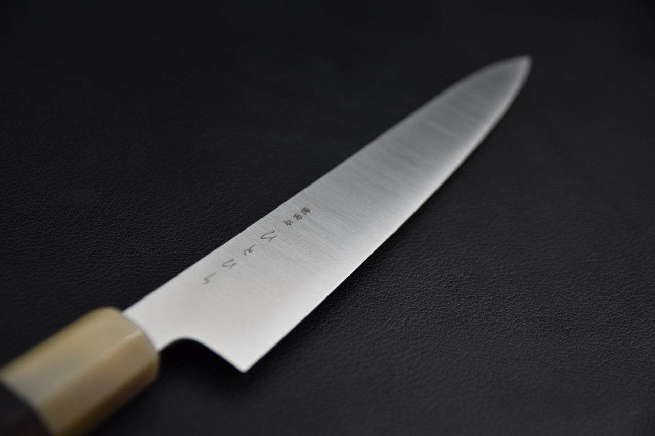 hitohira-ah-inox-petty-210mm-ebene-2.jpg,Hitohira petty couteau japonais 210 mm — profil de lame côté droit