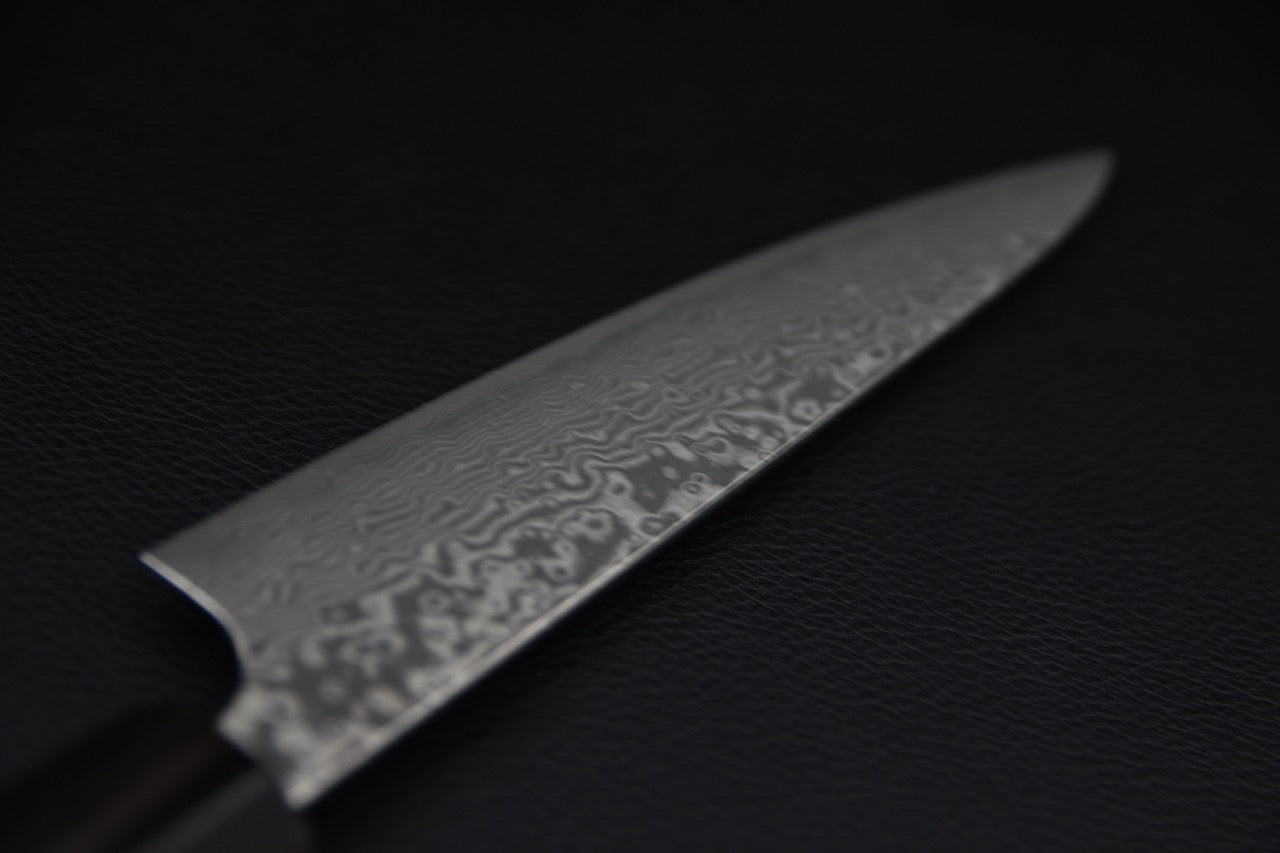 Couteau japonais petty 135 mm — manche en ébène, vue complète