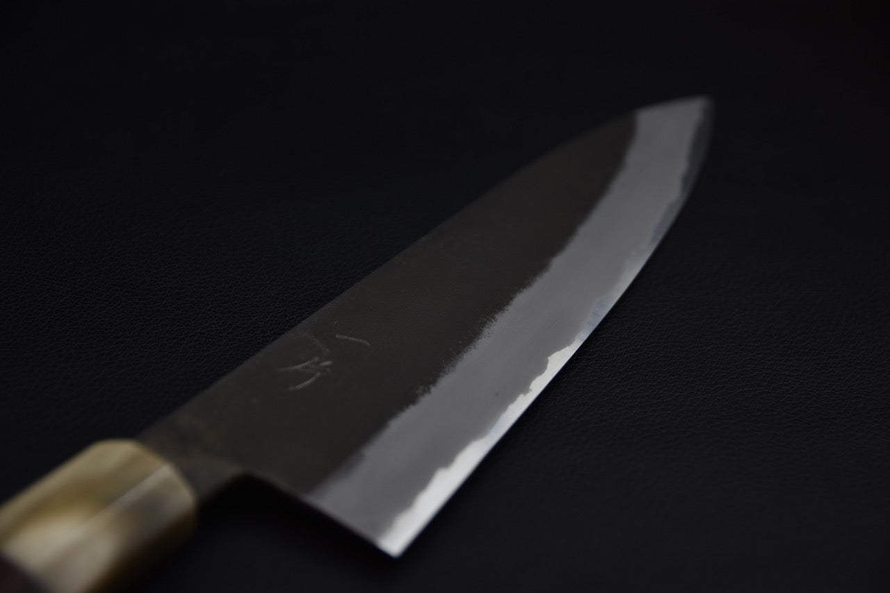 hitohira-hinode-nashiji-shirogami-2-stainless-clad-gyuto-210mm-taihei_2.jpeg,Hitohira Hinode Nashiji Shirogami #2 Stainless Clad Gyuto 210mm Taihei - vue 2
