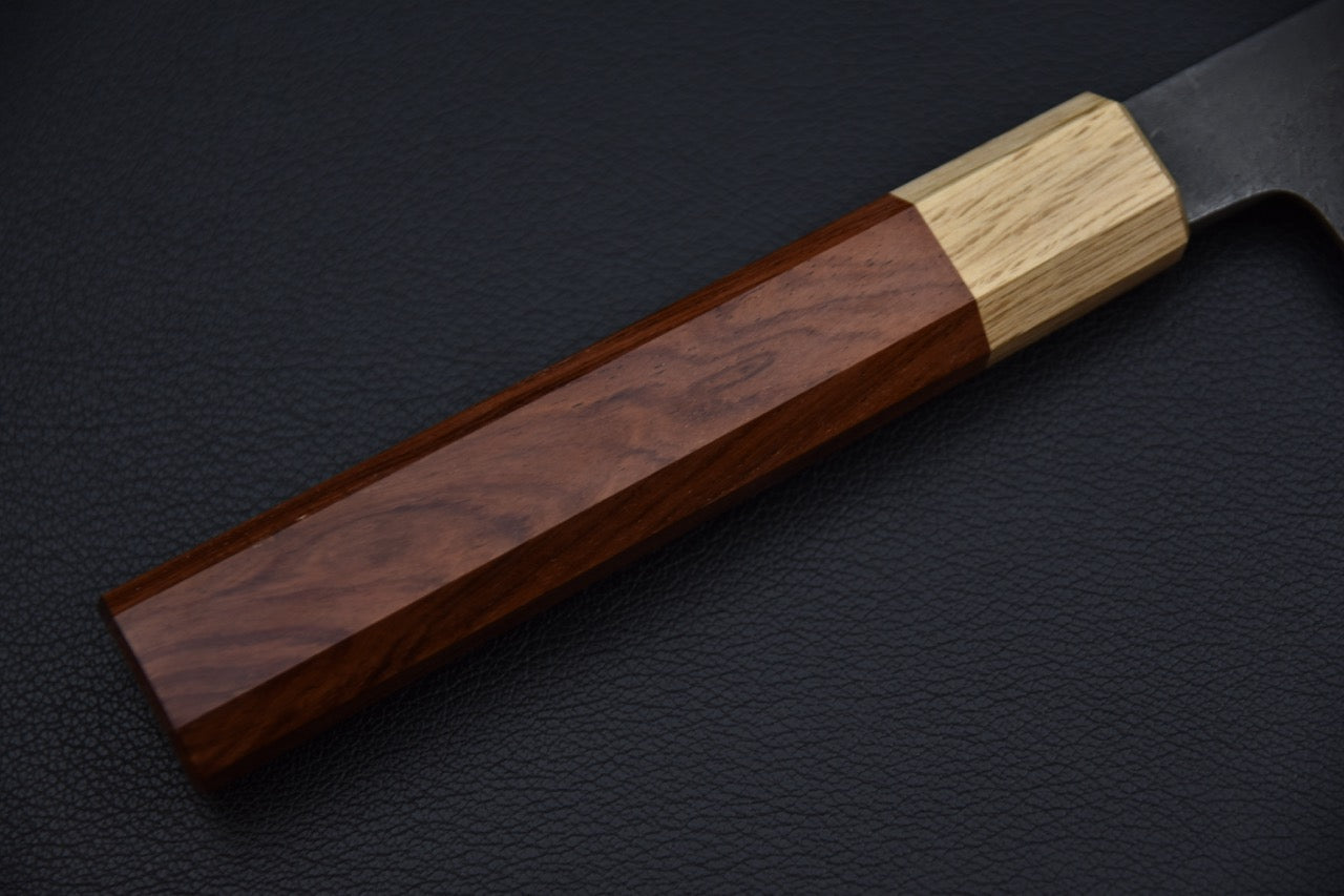 Hitohira bunka 180 mm — manche wa, vue latérale, couteau japonais