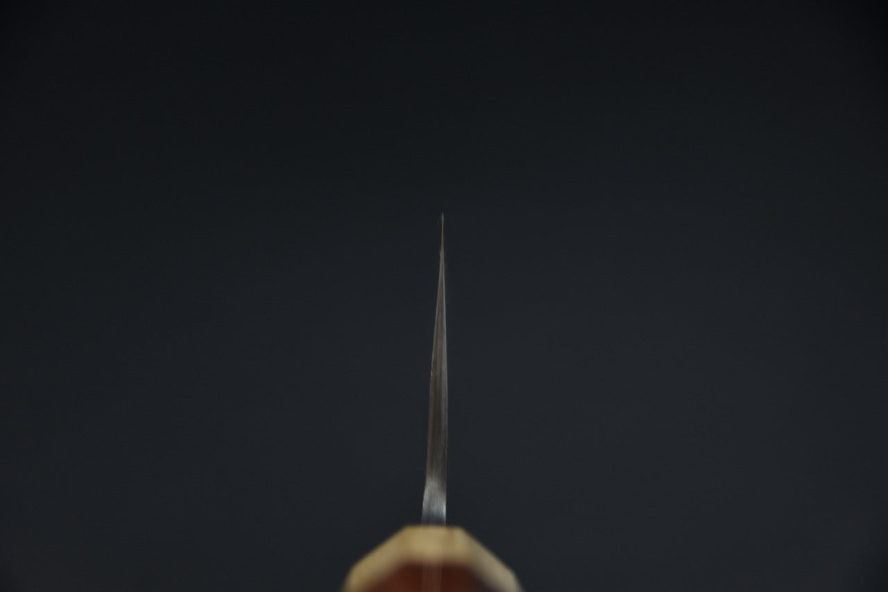 Hitohira bunka 180 mm — vue d'ensemble, lame et manche, couteau japonais