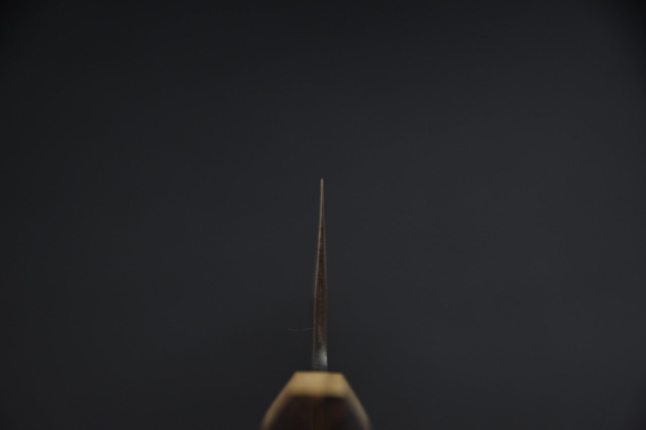 Hitohira kiritsuke 210 mm couteau japonais — vue complète, côté gauche