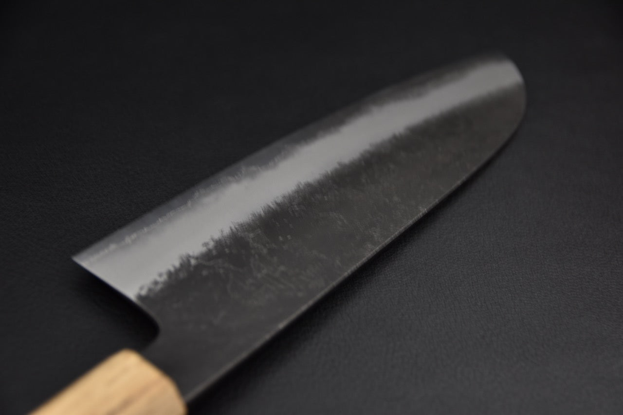 Couteau japonais santoku — manche wa en tagayasan, vue latérale