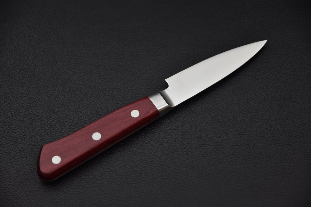 Couteau japonais 80 mm — vue du manche en pakka