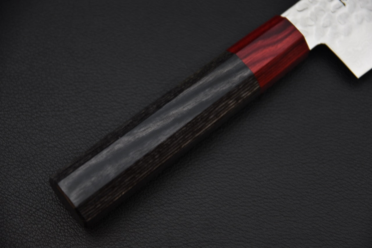 Couteau japonais nakiri — détail du manche, vue latérale