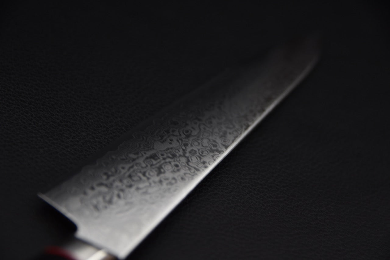 Lame de couteau japonais avec motif damas