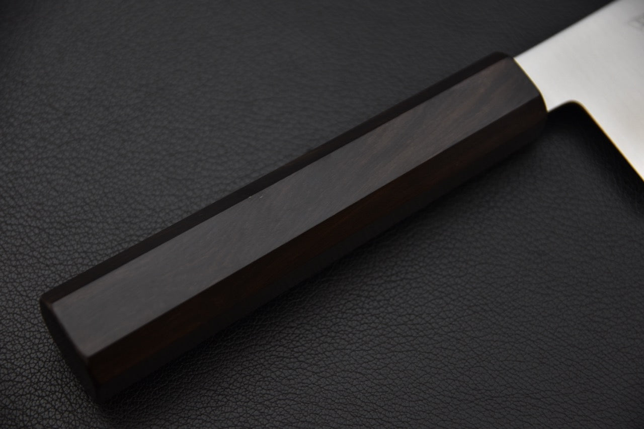 Santoku japonais V-Toku2 — jonction lame et manche, détail