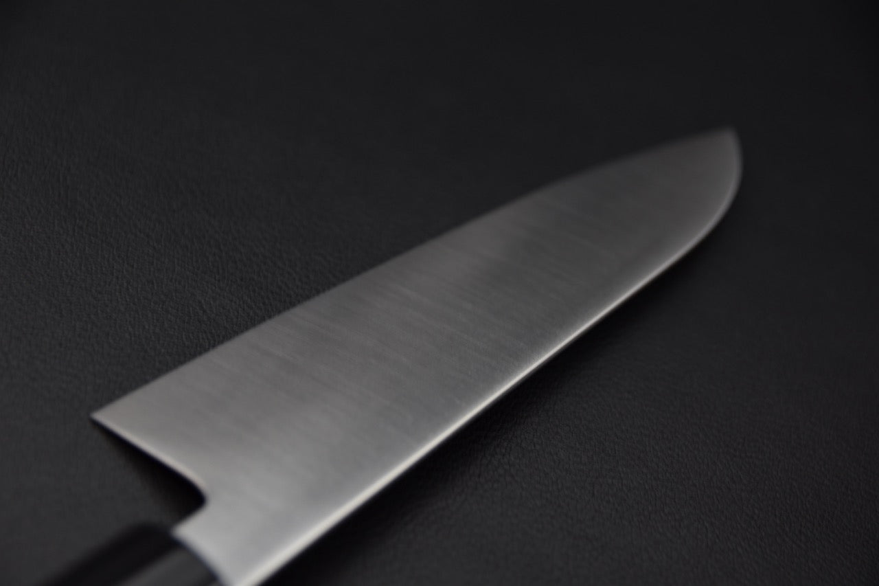 Hitohira santoku 180 mm — manche wa en magnolia, vue latérale
