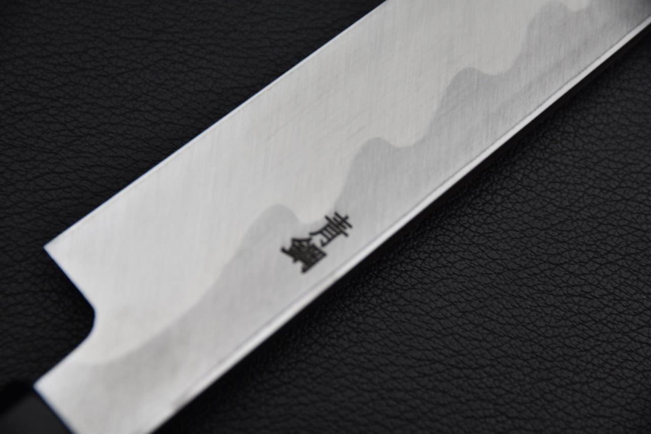 Hitohira yanagiba 270 mm Aogami #2 — vue complète côté dos, couteau japonais