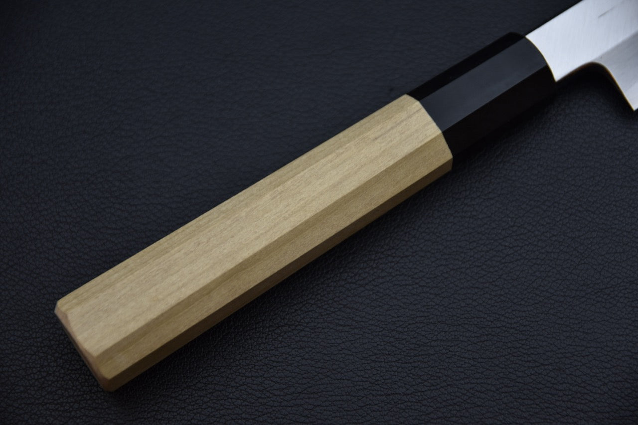 Yanagiba 270 mm — manche wa octogonal en magnolia, couteau japonais