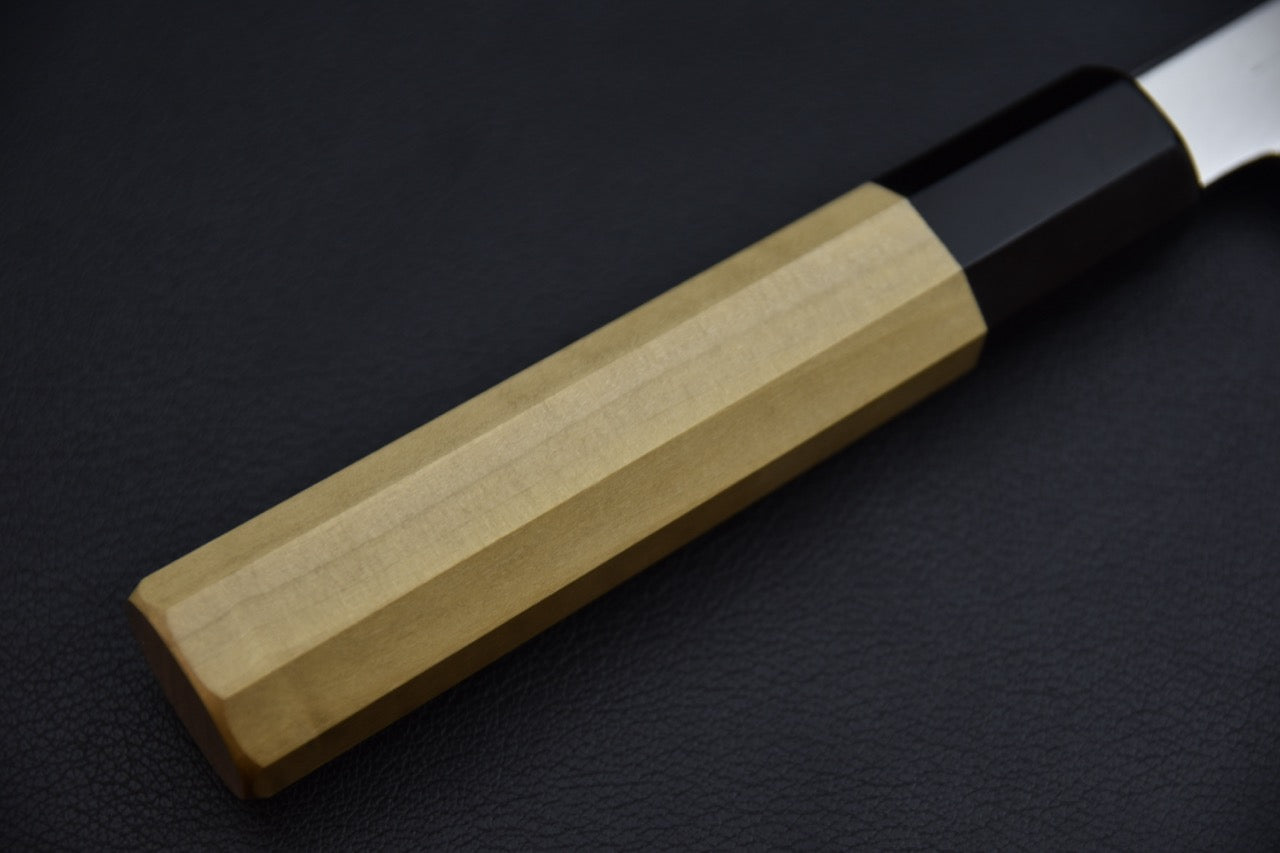 Hitohira Nakagawa couteau japonais 180 mm — vue du dos de lame