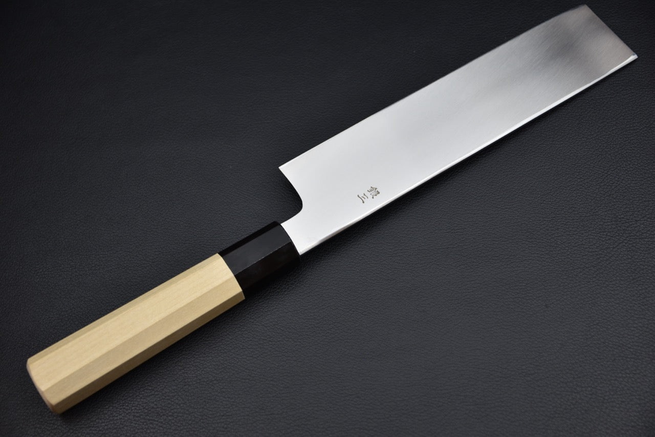 Hitohira Nakagawa usuba — tranchant kataba, biseau unique, couteau japonais