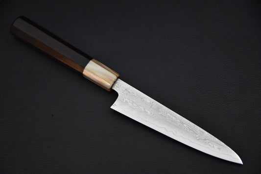 Couteau japonais petty en acier Ginsan, vue complète