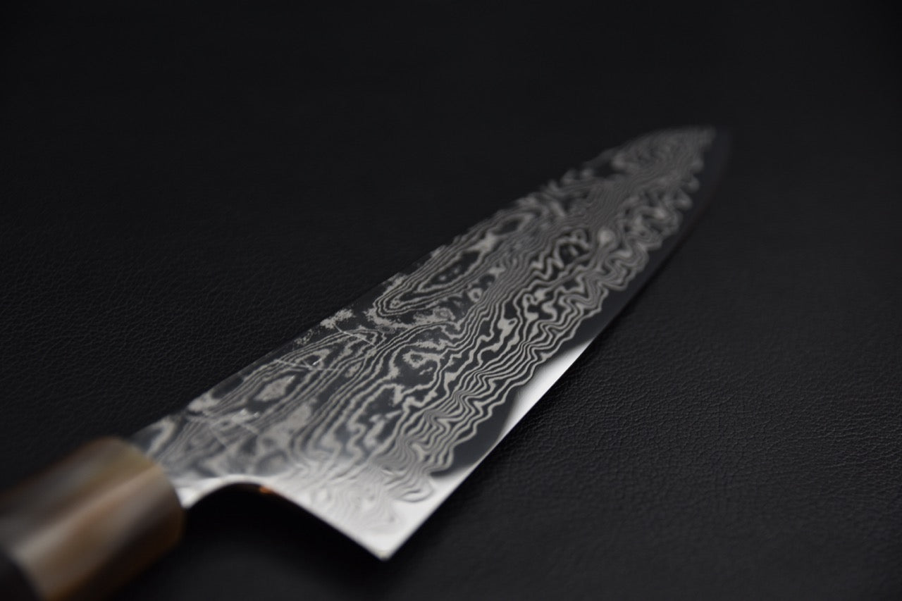 Hitohira gyuto 210 mm — profil de la lame, côté droit