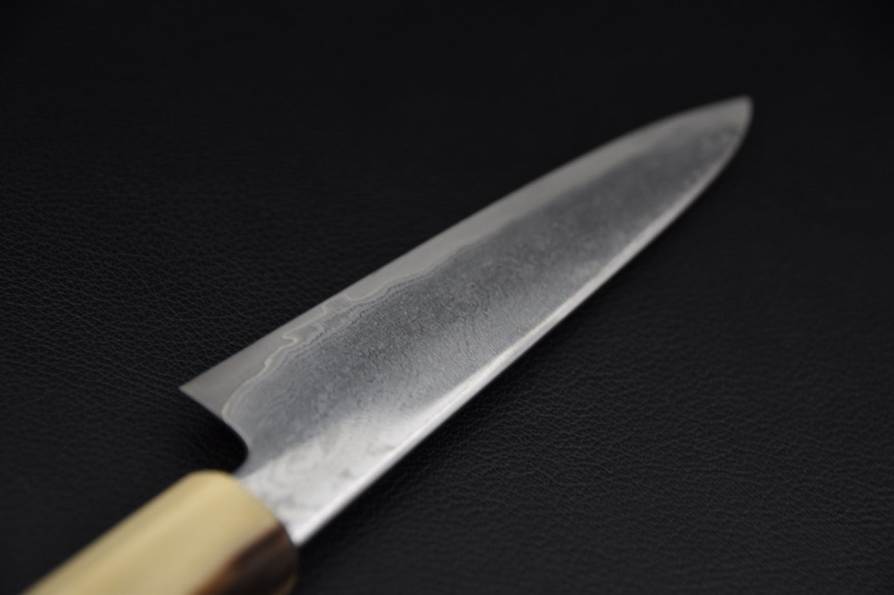 Hitohira petty 150 mm — manche wa en ébène, vue latérale