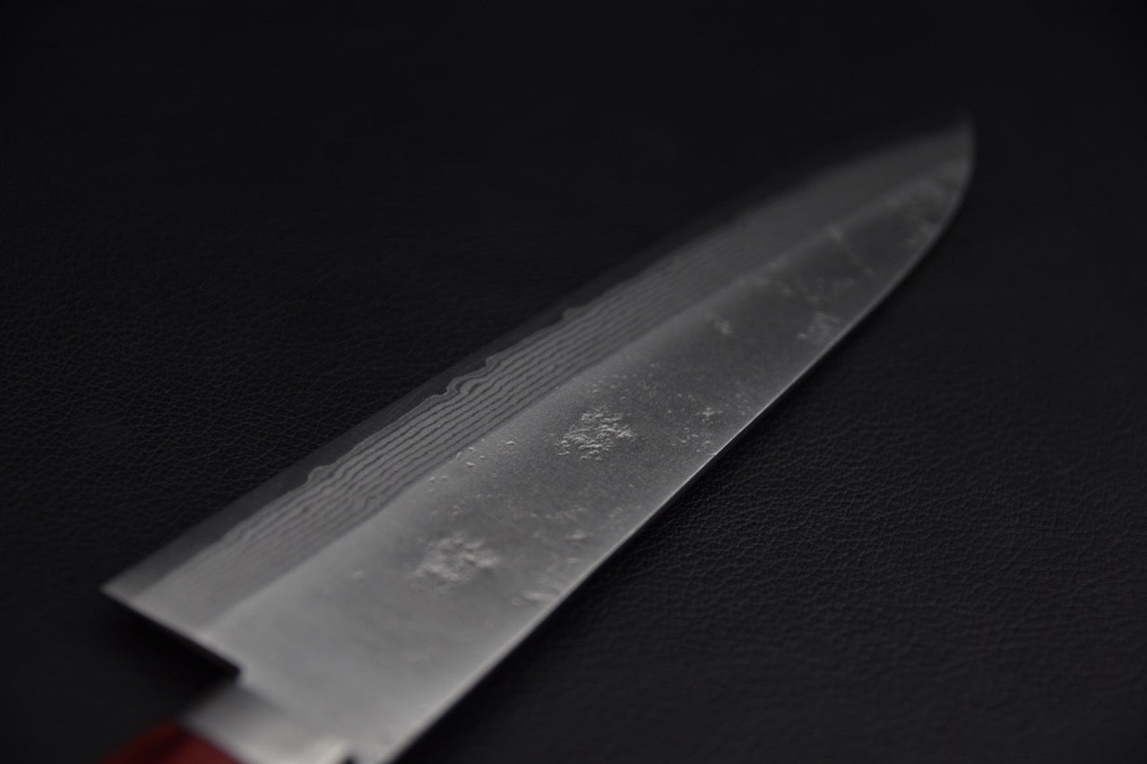 Gyuto 180 mm — manche en Pakka, vue latérale
