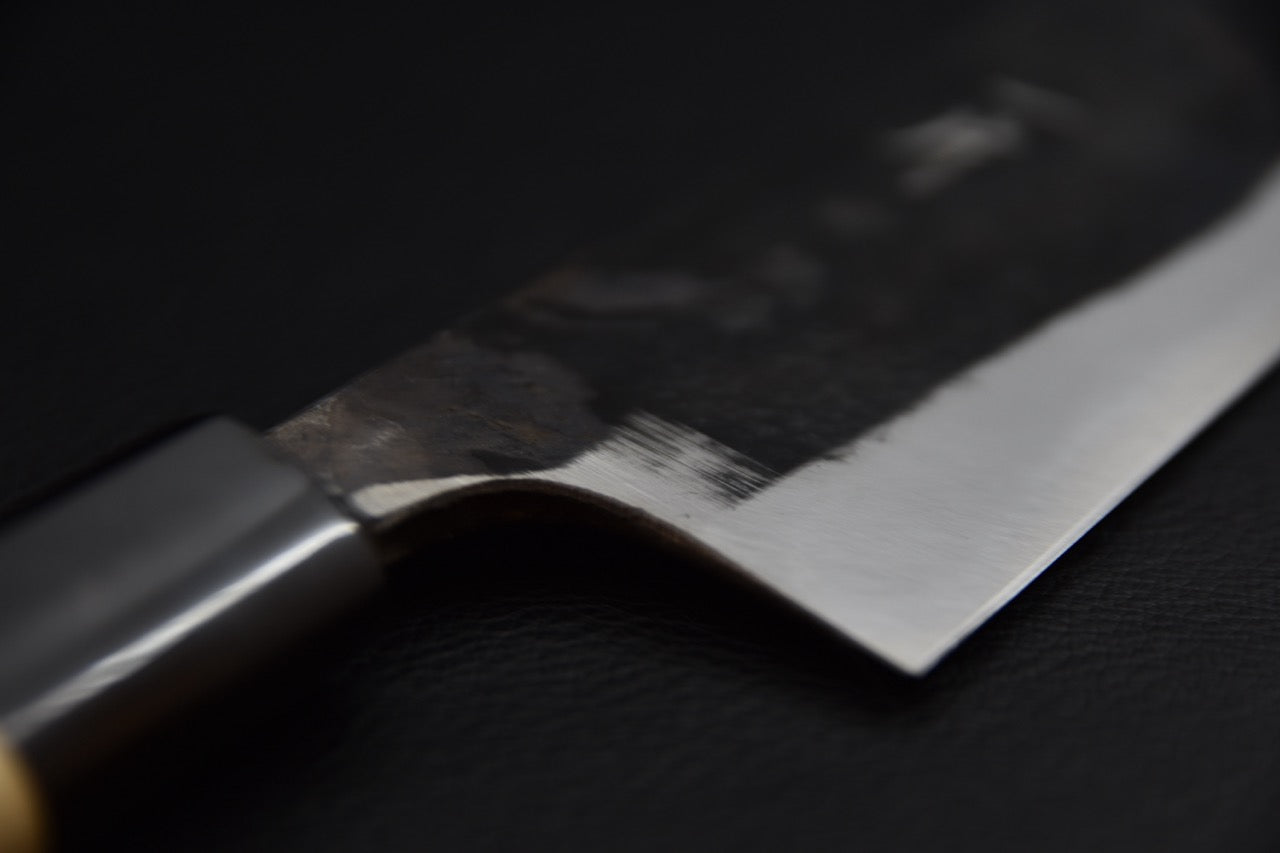 Profil latéral du nakiri 135 mm, hauteur de lame et bout carré