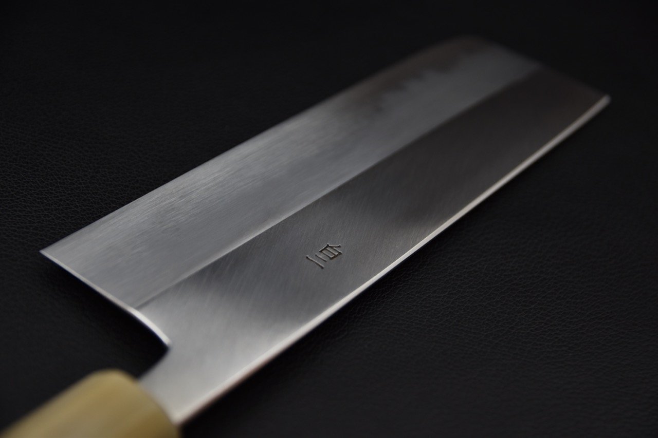 Hitohira Tanaka Ren Shirogami #2 Nakiri 180mm Ébène