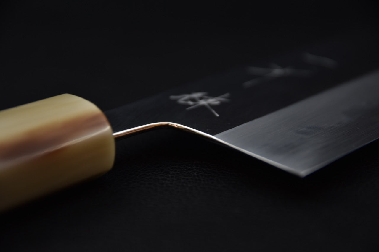 Hitohira Tanaka Ren Shirogami #2 Nakiri 180mm Ébène