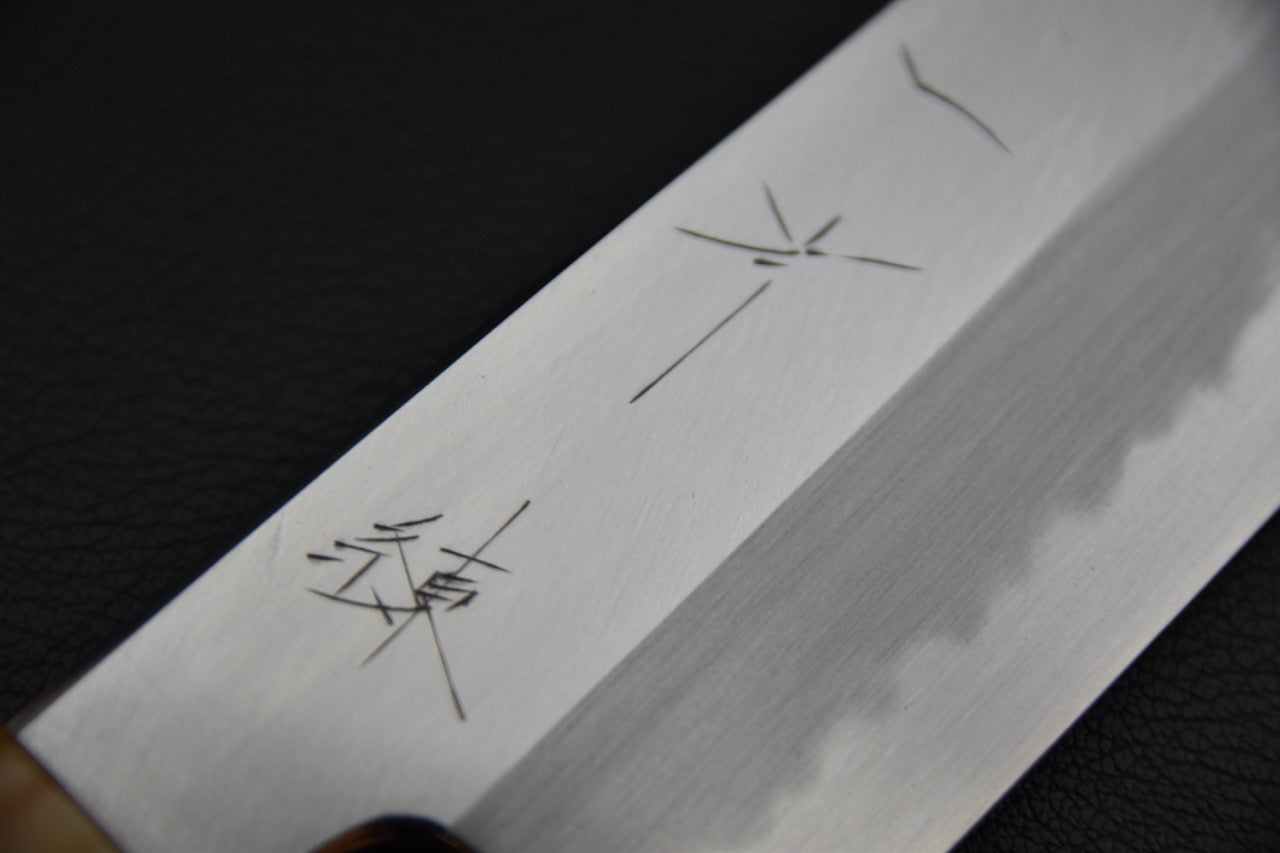 hitohira-tanaka-ren-white-2-santoku-180mm-ébène_3.jpeg,Hitohira Tanaka Ren White #2 Santoku 180mm Ébène - vue 3
