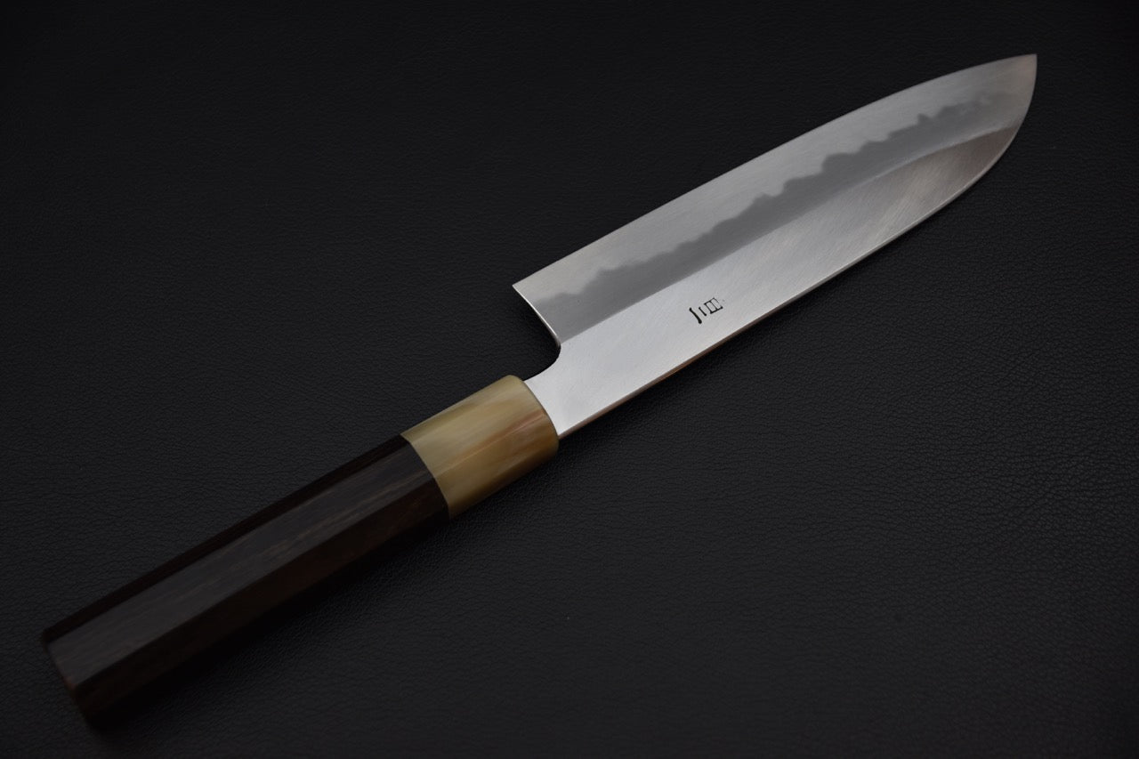 hitohira-tanaka-ren-white-2-santoku-180mm-ébène_4.jpeg,Hitohira Tanaka Ren White #2 Santoku 180mm Ébène - vue 4
