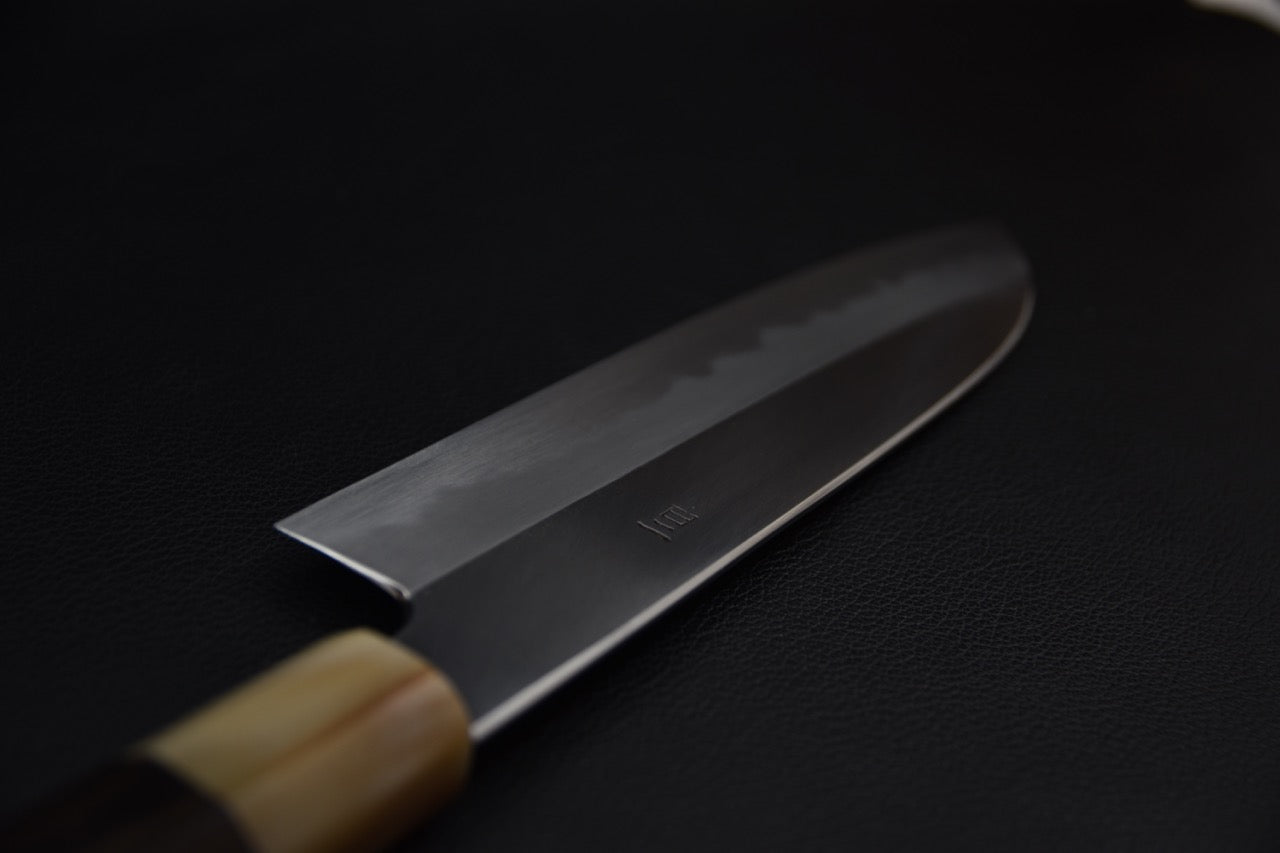 hitohira-tanaka-ren-white-2-santoku-180mm-ébène_5.jpeg,Hitohira Tanaka Ren White #2 Santoku 180mm Ébène - vue 5
