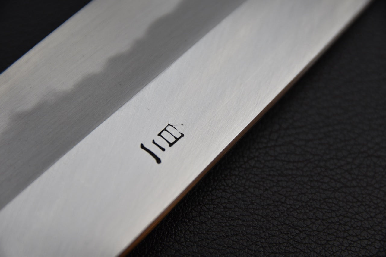 hitohira-tanaka-ren-white-2-santoku-180mm-ébène_6.jpeg,Hitohira Tanaka Ren White #2 Santoku 180mm Ébène - vue 6
