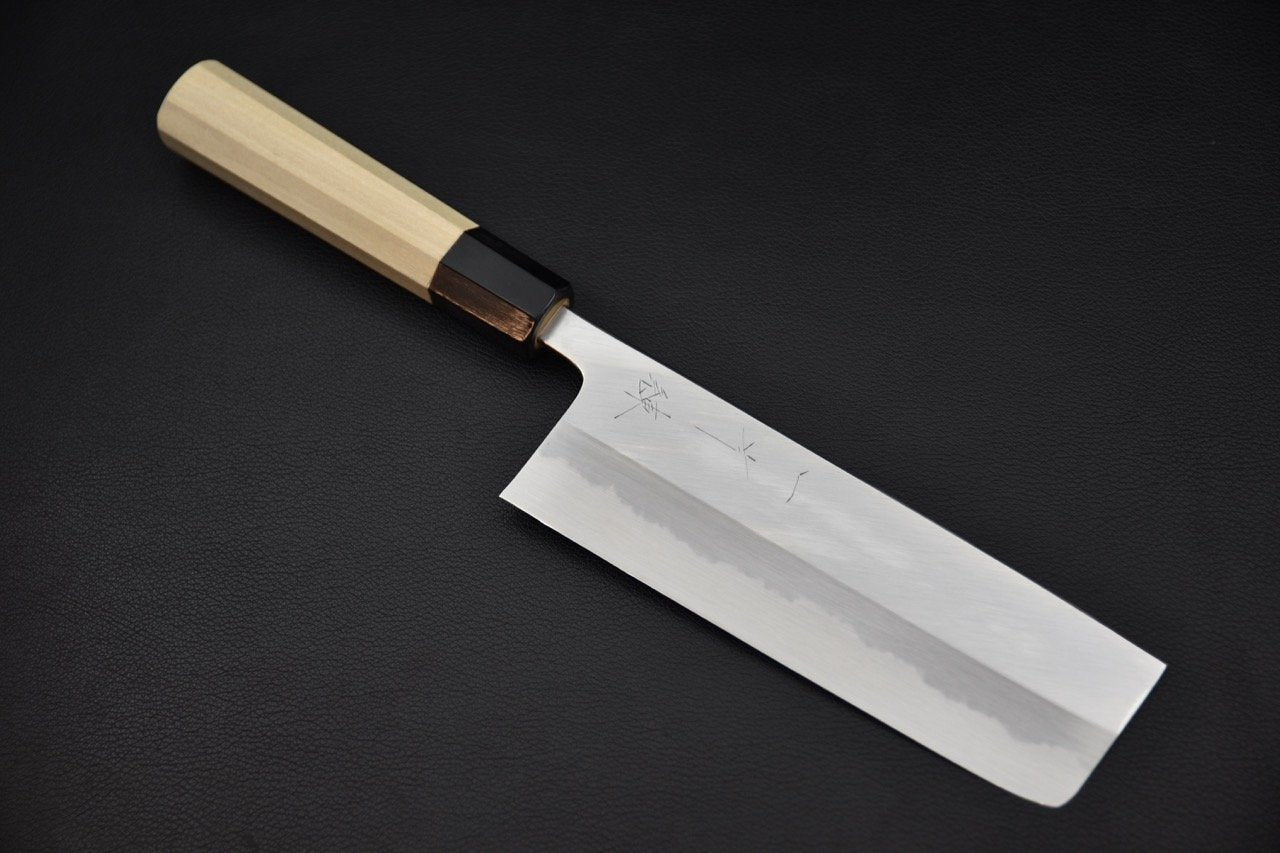 Couteau Nakiri japonais avec manche en bois de Ho