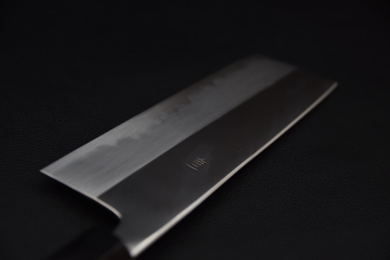 Couteau Nakiri japonais lame acier Shirogami 2