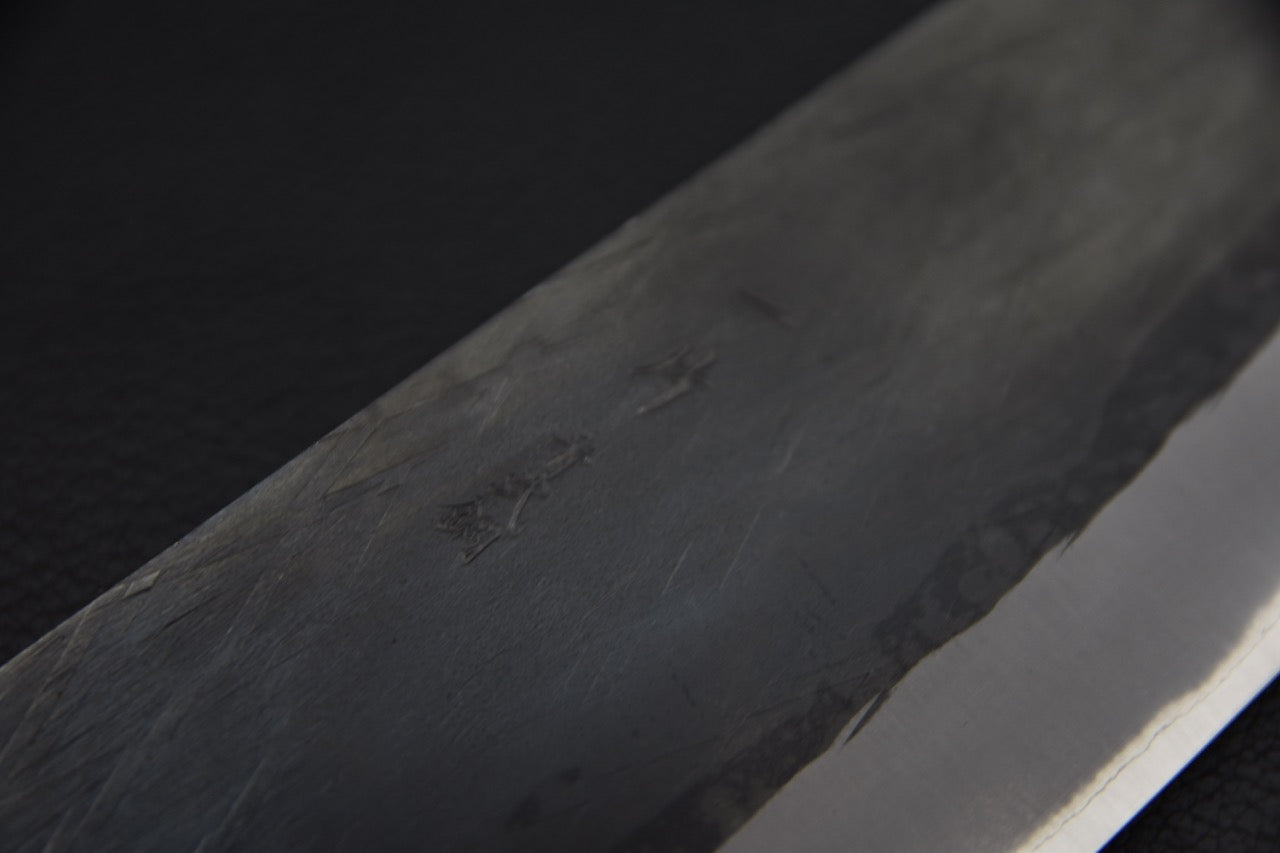 Hitohira TD santoku 165 mm couteau japonais — biseau poli et ligne hagane