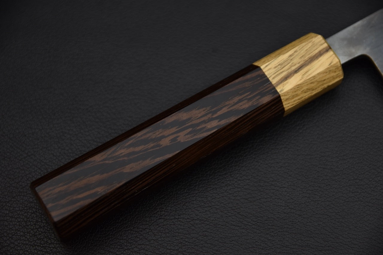 Hitohira TD santoku 165 mm couteau japonais — jonction manche et lame