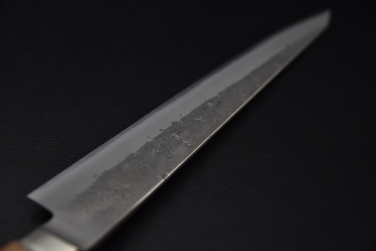 Hitohira TD sujihiki — manche wa octogonal en noyer, couteau japonais
