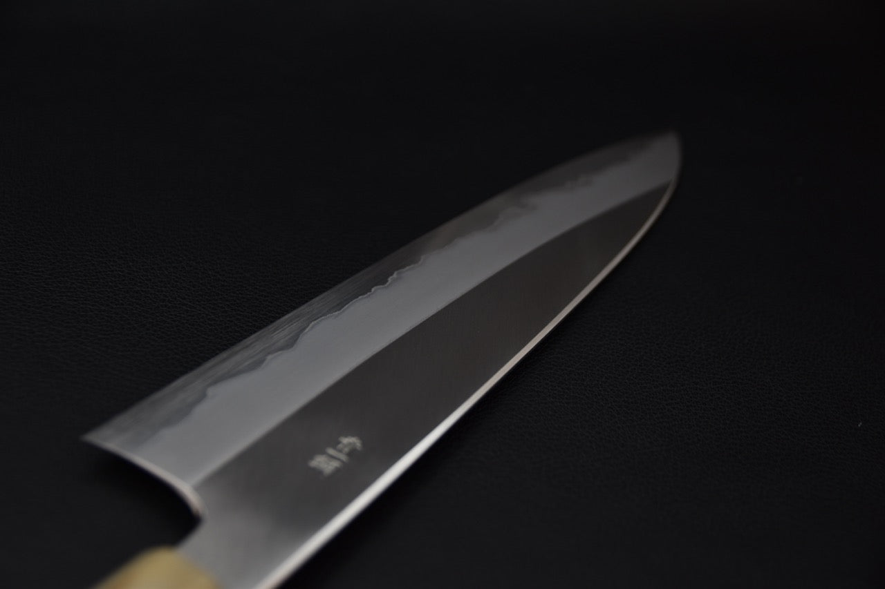 Gyuto couteau japonais en Aogami #1 — vue du talon de lame