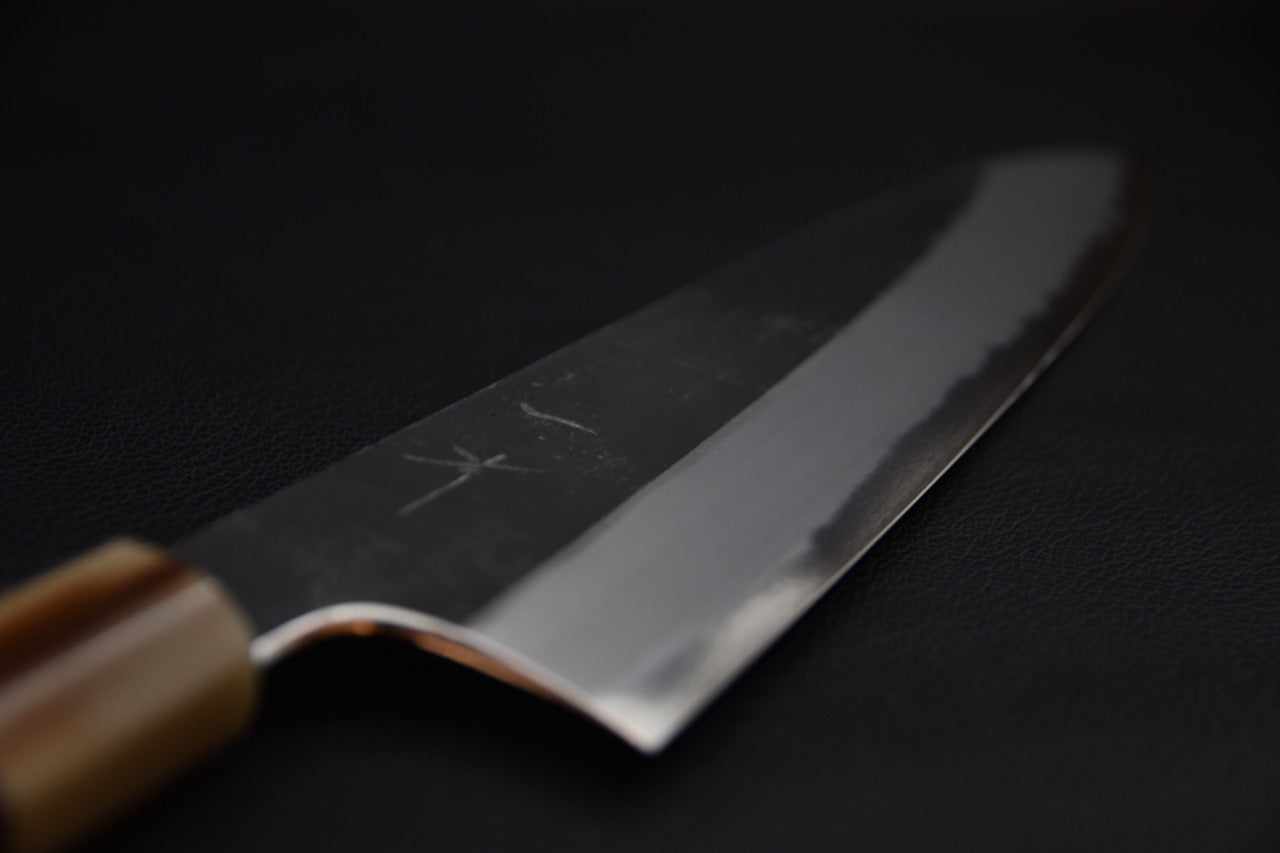 hitohira-togashi-aogami-2-kurouchi-gyuto-240mm-ébène_2.jpeg,Hitohira Togashi Aogami #2 Kurouchi Gyuto 240mm Ébène - vue 2
