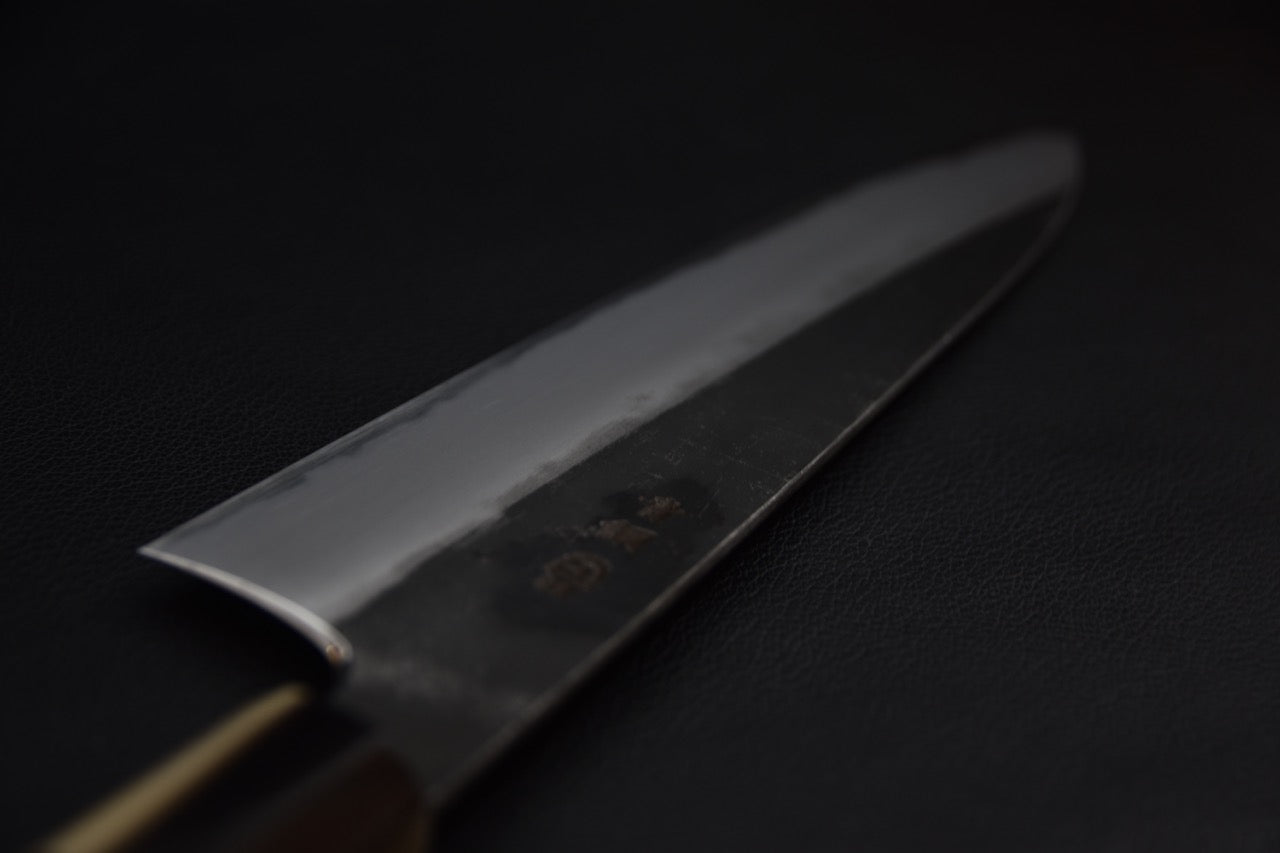 hitohira-togashi-aogami-2-kurouchi-gyuto-240mm-ébène_5.jpeg,Hitohira Togashi Aogami #2 Kurouchi Gyuto 240mm Ébène - vue 5
