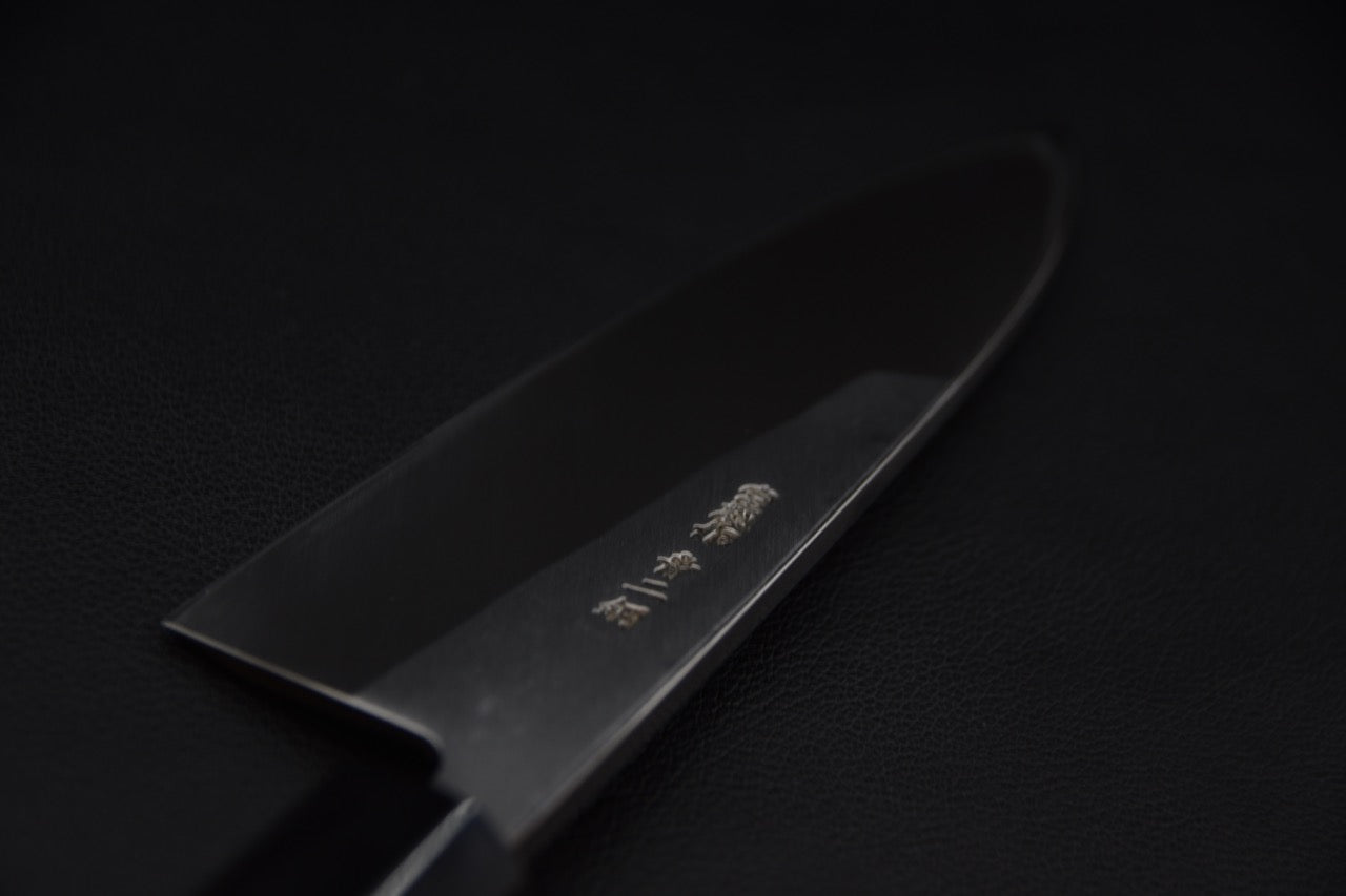 Couteau Deba Hitohira avec lame en acier Aogami 2 et manche en bois de Ho