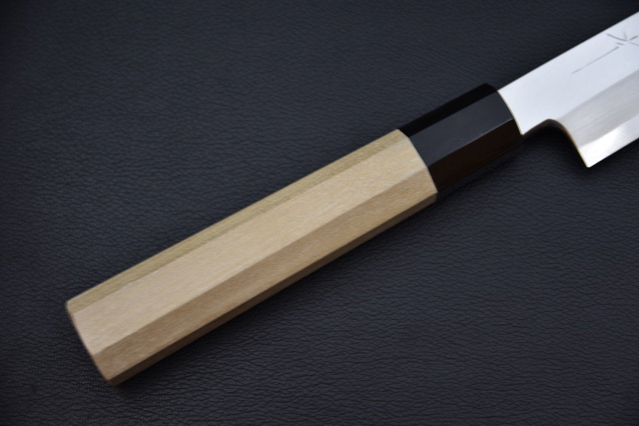 Couteau Yanagiba avec manche en bois de Ho et lame en acier Aogami 2