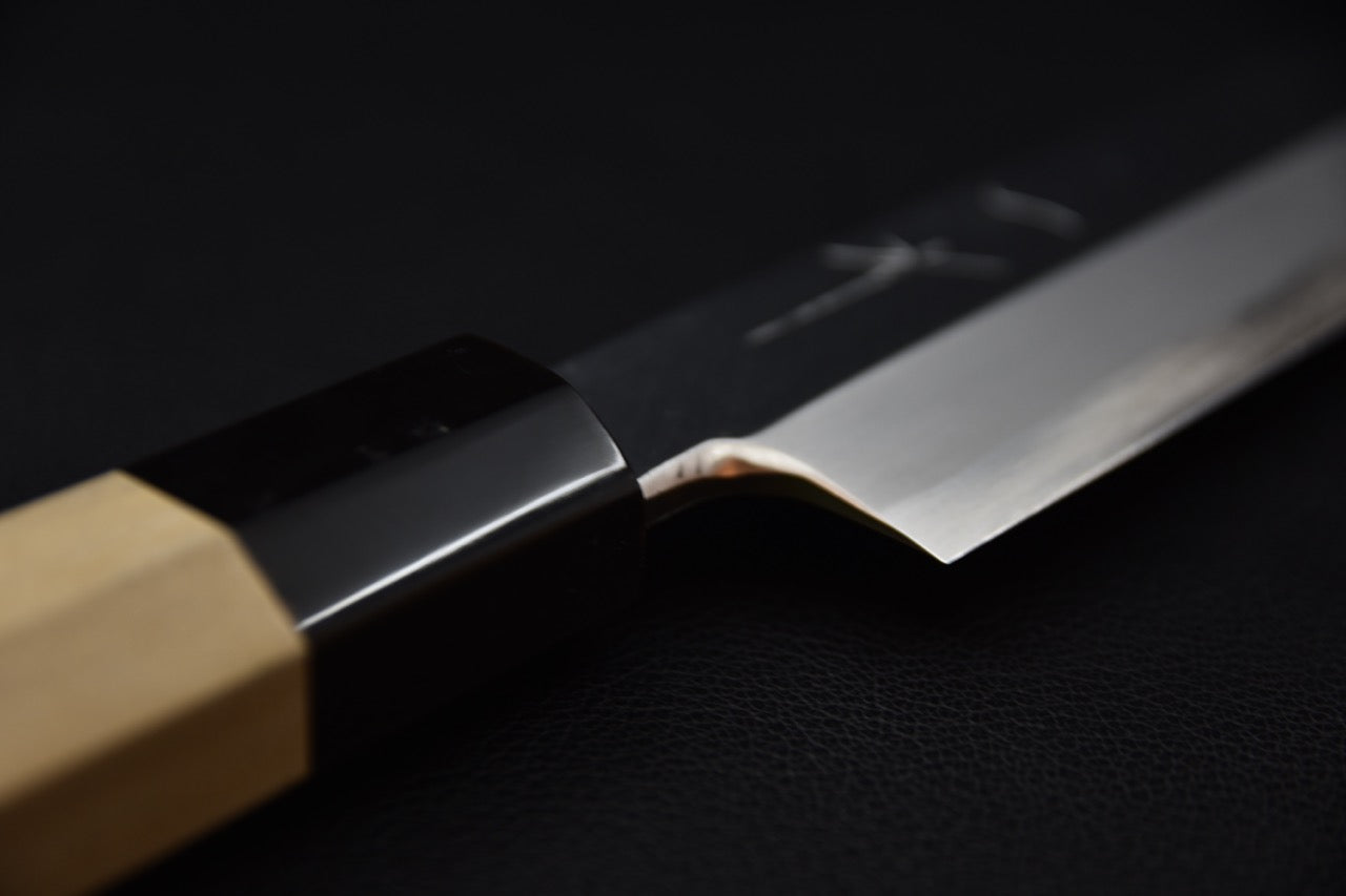 Couteau Yanagiba Togashi avec lame en acier Aogami 2 et manche en bois de Ho