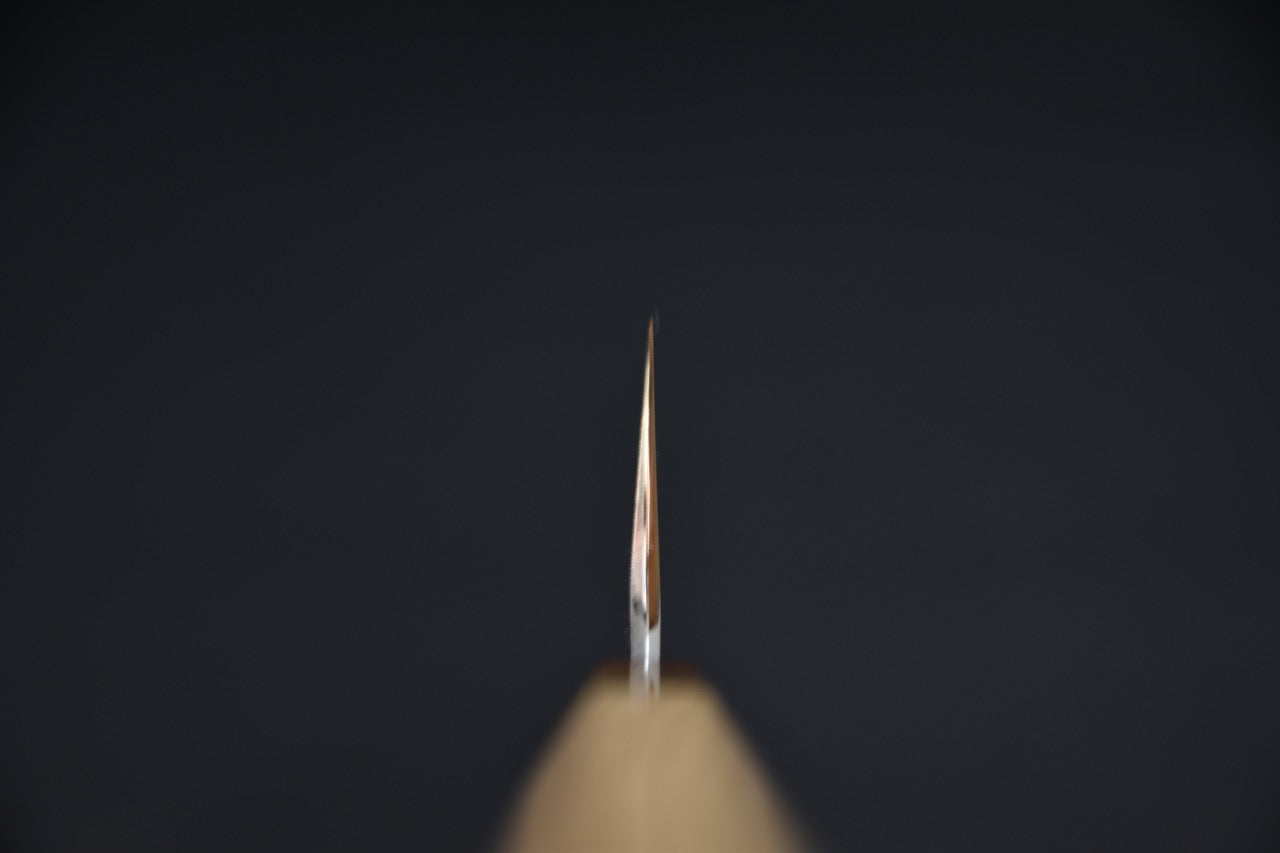 hitohira-togashi-shirogami-2-kurouchi-kiritsuke-gyuto-210mm-yakusugi_8.jpeg,Hitohira Togashi Shirogami #2 Kurouchi Kiritsuke Gyuto 210mm Yakusugi - vue 8
