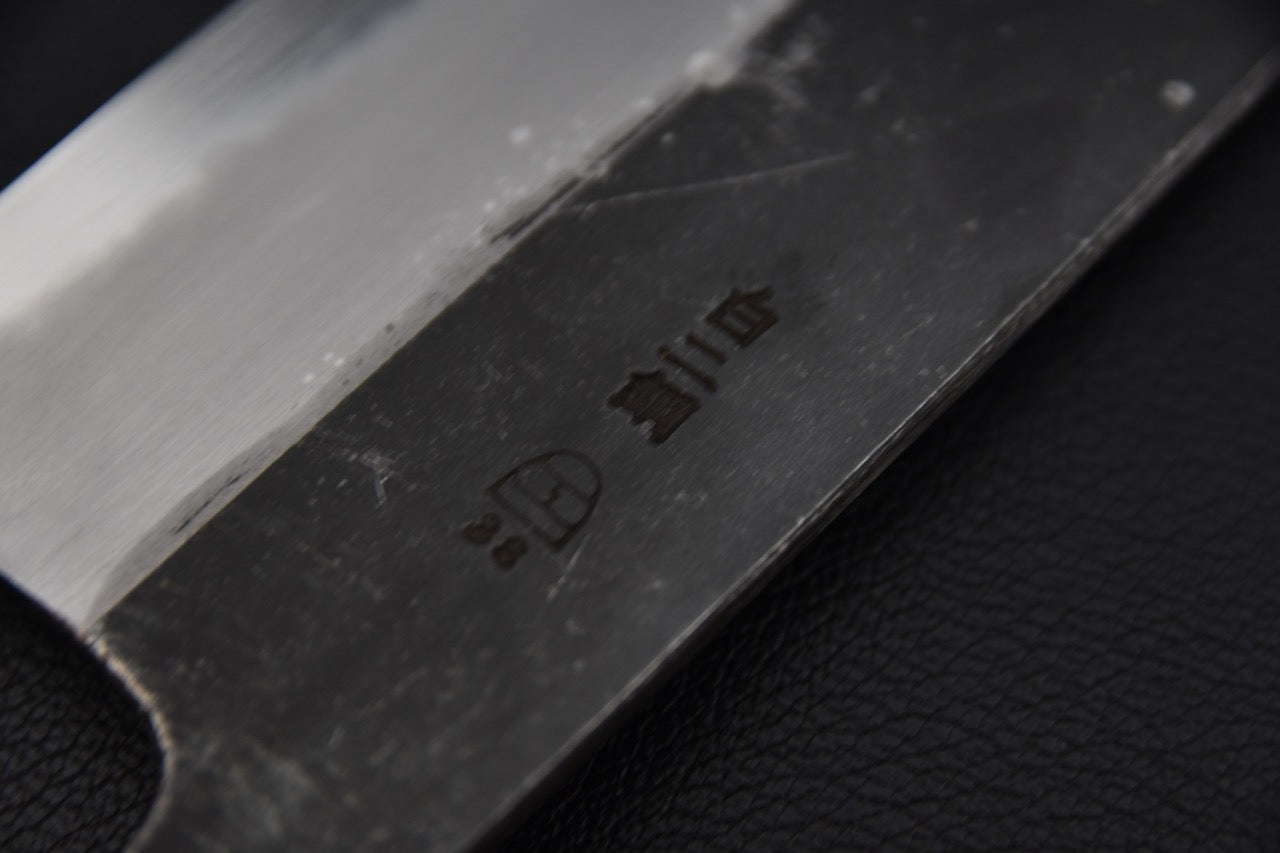 Hitohira Togashi nakiri couteau japonais — détail du manche wa