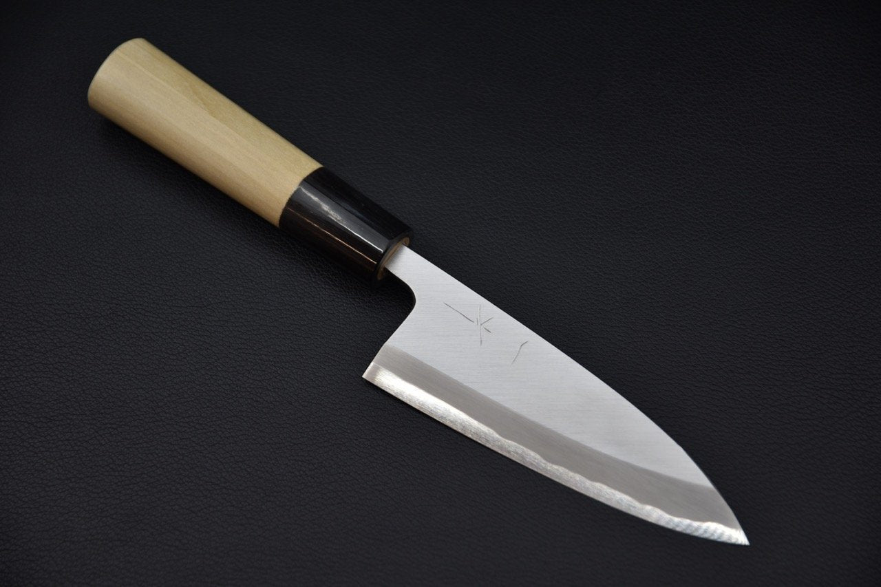 Couteau Hitohira Deba 120 mm Togashi en acier Shirogami 2 avec manche en bois de Ho