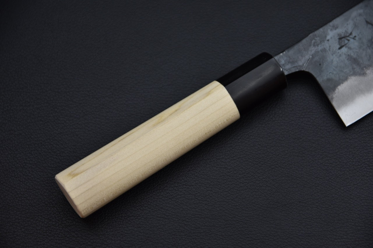 Nakiri Shirogami #2 — manche wa en magnolia avec virole en matériau noir