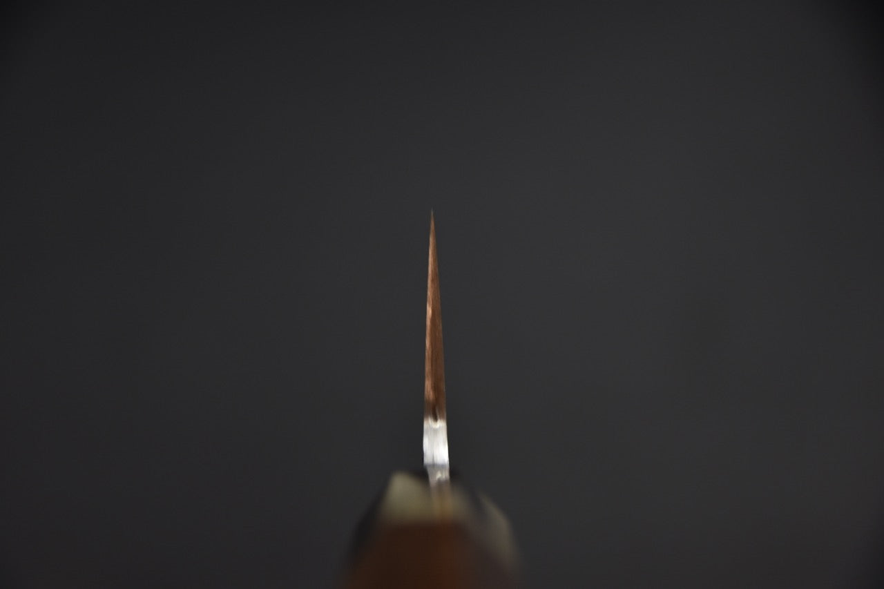 Jiro Nakagawa petty 180 mm couteau japonais — vue d'ensemble sur fond neutre